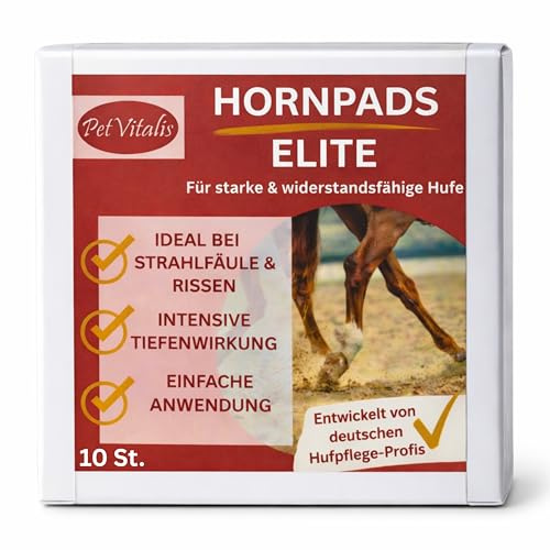 Hornpads Elite – Horn-Pads / Hufpflege Pads für Pferde – Premium Hufpflege bei Strahlfäule / Huffäule, Rissen & Spalten – Hufpads zur gezielten Anwendung im Strahl- und Hufbereich (Hufstrahl) (10)