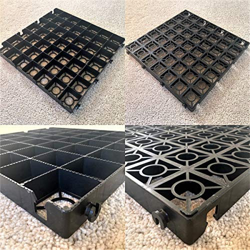GREENHOUSE BASE GRID 3.5M X 2.25M SUITS 11 x 7 FEET GREENHOUSES & SHED BASES 11 x 7 FEET = FULL ECO KIT + HEAVY DUTY MEMBRANE - PLASTIC ECO PAVING SLAB BASES & DRIVEWAY GRIDS