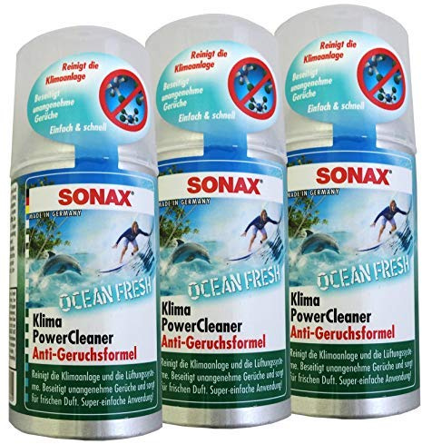 Preisjubel 6 X SONAX Klimapowercleaner Ocean-Fresh 100ml, Nettoyant pour Climatiseur, Appareil de Climatisation