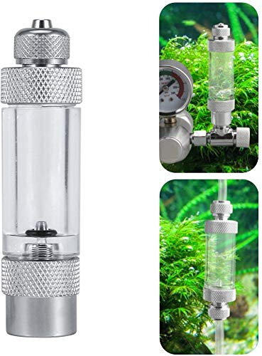 CO2 Blasenzähler CO2 Druckminderer Regulator Luftpumpenzubehör für Aquarium Aquaristik zum Ermitteln der Menge an CO2 Zugabe (Einzelkopf)