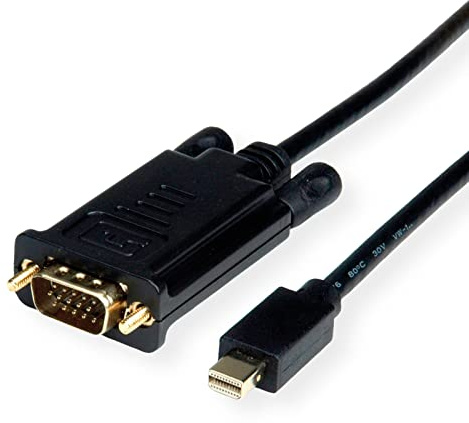 Value Cable Mini DisplayPort-VGA, Mini DP ST - VGA ST, negro, 2 m