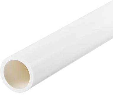sourcing map Tube PVC Rigide Blanc 16mm ID 20mm OD 50cm Tuyau PVC Pipe Résistant aux Chocs pour Conduites d'Eau, Artisanat, Décoration et Gaines de Câbles