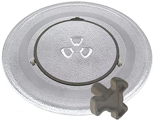 Mikrowellen-Drehteller Glasplatte 24.5/31.5cm Glasplatte Mikrowellenzubehör Mikrowellenplatte Ersatz Rund Mikrowelle Drehteller Ersatz Teller Mikrowellenteller Mit Drehring Unterstützung ( Size : Diam