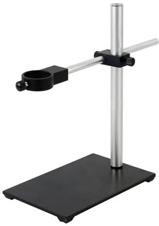 Mikroskop-Zubehör-Kit Vollmetall-Labor-Industrie-Videomikroskop, verstellbarer Ständer, Fokussierungshalterung, 40 mm/50 mm Ringhalter for HDMI-VGA-Videokamera Mikroskopische Objektträger (Size : 40m