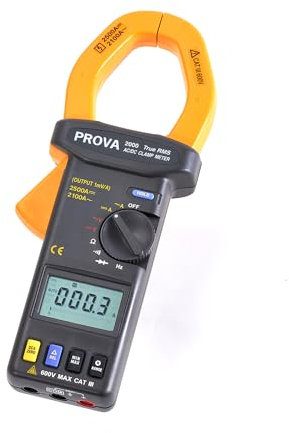 Taiwan Quality PROVA 2003 AC/DC Clamp Meter High Accuracy Amp Multimeter Voltmeter Pliers Ammeter and Auto-range measurement NCV Ohm testers Analog output for datalogger oscilloscope