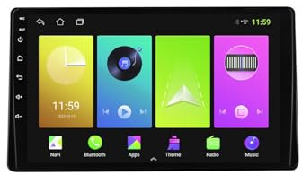 For Toyota Sienna 2016-2018 Car Stereo 2 DIN Wireless Carplay Android Auto 9 Full IPS Touchsreen HD Live Rearview/BT 5.0/WIFI/4G SIM/DVR/GPS/SWC/OBD 2/FM AM Radio RDS DAB+DSP(M150CP)
