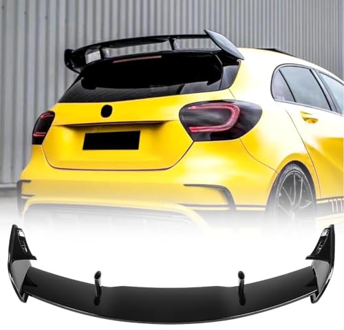 GEARCELL Rear Roof Spoiler Compatible for Mercedes Benz A-Class W176 A250 A45 A180 A200 AMG 2013-2018 Rear Roof Lip Splitter Roof Boot Spoiler (Gloss Black)