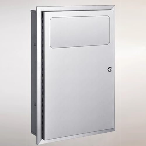 ZHONGXIN.HUIYIN Poubelle à Encastrer Poubelle en Acier Inoxydable, Poubelle Murale Poubelle De Grande Capacité, Poubelle Intégrée Goulotte À Déchets, Poubelle De Salle De Bain Commerciale D'hôtel