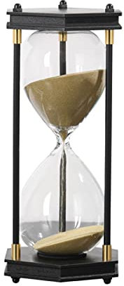 Sablier, sabliers, Sablier de décoration en Bois, décoration de Bureau à Domicile, Cadeau d'anniversaire de noël, Bureau, Chambre à Coucher, fête, Vacances(Gold)