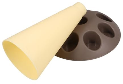 TOPBATHY Piping Bag Holder Stand Cake Decorating Kit Tool Rack Slots Secure Stable for Quick Tip Change Easy Cleaning
