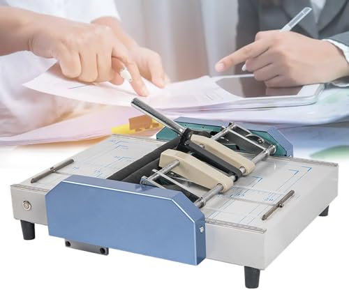 A3-BroschüRenbinde- Und Falzmaschine, A3 Max 11,7 × 16,5 Papierfalz- Und Bindemaschine, Hefter FüR Hefter FüR Schulen, Druckereien, BüRos