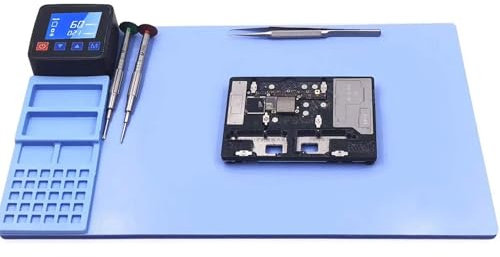 LIULIQ LCD-Bildschirmtrennzeichen Wärmematte, Bildschirmersatzmaschine, Reparaturpad Mit Mobiltelefonen-Bildschirmtrennkissen Mit 4-Gang-Temperaturregulierung Für Die Reparatur Von Smartphones