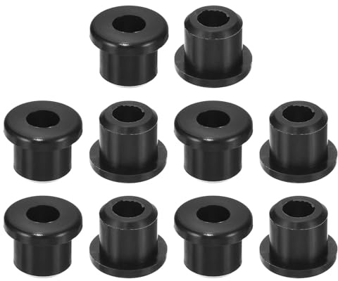 QUARKZMAN 18 Pezzi Occhielli in Gomma 10mm Foro di Perforazione, Passacavi Guarnizione 6mm ID Gommini Passacavo Scrivania Nero Siliconica per Tappo Organizzare Filo Cablaggio Casa Auto