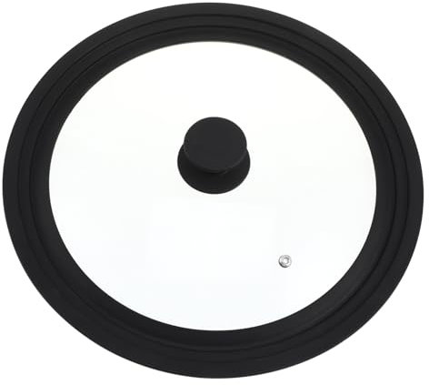 HOMOBABE Tapa Redonda De Vidrio Templado Resistente Altas Temperaturas Para Sartenes Ollas y Cacerolas Mango Antiescalda