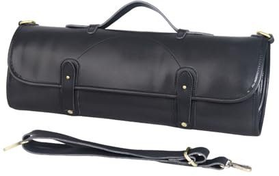 Borsa portacoltelli arrotolabile, utensili da cucina da viaggio, 10 scomparti for posate, coltelli, protezioni, borsa portacoltelli arrotolabile portatile in pelle, custodia da chef for campeggio o la