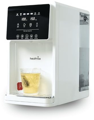 Health Rise Pure Water Basic | Umkehrosmose Wasserfilter | 7 Liter Tank | Heißwasserfunktion | für Haushalt & Büro
