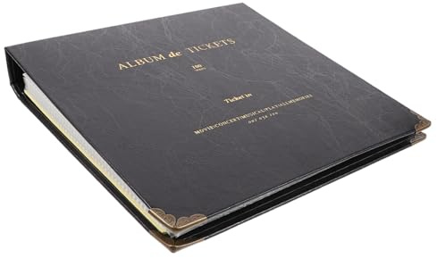 Beatifufu Álbum Transparente Para Coleccionar Billetes De Organizador Para Entradas y Recibos Carpeta Protectora Para Fotos y Documentos Libro Multiusos Para Almacenaje Limpio y Ordenado