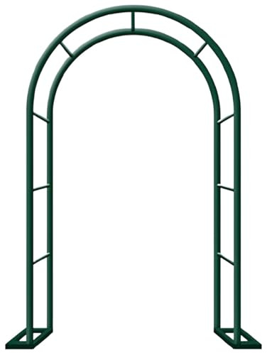 Rosenbogen Pergola aus schwarzem Metall, 80 cm bis 350 cm breit, Garten-Rankgitter für Kletterpflanzen, Hochzeit, Blume, Torbogen, Outdoor-Gartenlaube, Dekoration