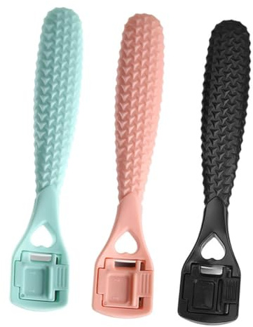 SOIMISS 3 Stück Fußpflege Hornhautentferner Fußrasierer Ergonomisch Leichtes Design Für Glatte Füße Pediküre Werkzeug