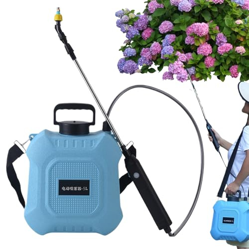 Spruzzatore Da Giardino A Batteria – Spruzzatore A Pompa Elettrica 5 L 8 L Tubo Lungo Raggio Di 2 M Telescopico, Design Della Spalla Leggera, Dispositivo Di Irrigazione Portatile Abs per Piante