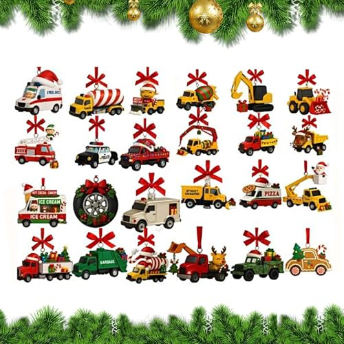 Adventskalender jul 2025 | 1 x st nedräkningskalender lastbil
