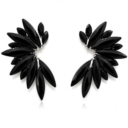 MAJALE_ Pendientes para ceremonia, boda, graduación, noche de verano o fiesta elegante – estilo bohemio chic_ Elegantes Mujer– Diseño Floral Sofisticado
