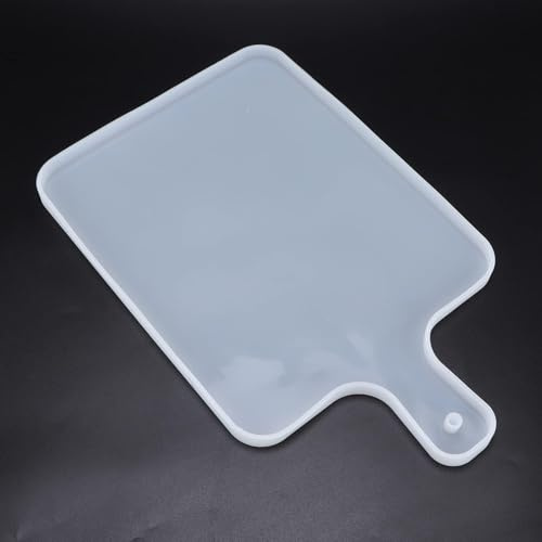 Molde de Silicona para Resina Epoxi Bandeja Rectangular con asa decoración hogar for Manualidades