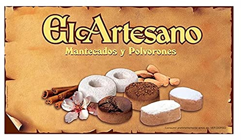 Cerro El Artesano - Assortiment Mantecados Et Polvorones 600G Turron De Jijona, Espagnol, Nougat, Touron , 600 G (Lot 1)