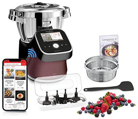 Moulinex I Companion Touch Pro HF93E610 Küchenmaschine, 18 Modi, integrierte Waage, unbegrenzte Rezeptideen, benutzerfreundlicher Touchscreen, kostenlose exklusive App, I Companion Touch Pro