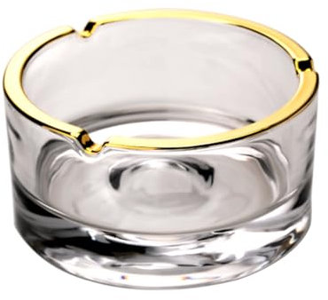 Grande Cendre De Cendre En Verre En Cristal Rond À L'intérieur Du Porte-cendre De Cendres À L'intérieur, Bac À Cendre De Fumer Surproque, Décoration De Cendre De Cen L