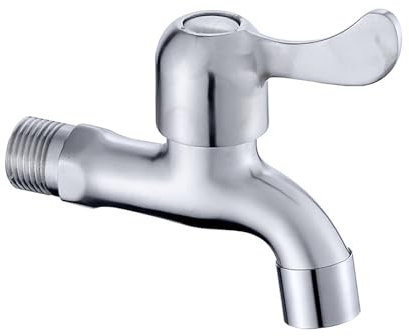 Wasserhahn Garten Edelstahl Waschmaschine Mopp Pool Spüle Wand Schnellöffnen Einhebel-Einhebelmischer Wasserhahn