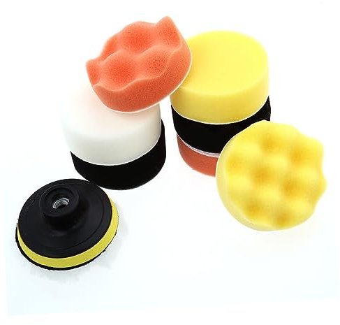 BUGUUYO 10stücke Polierschwamm-pads Autolack Schleifen Und Polieren Mit Wolle Und Pad Zum Versiegeln Und Wachsen Von Fahrzeugsurfaces