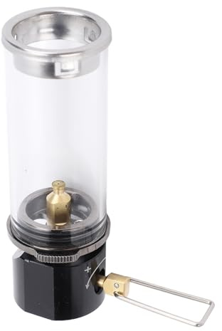 Camping Gaslykta, Retrodesign Camping Gaslykta Bärbar Stearinljus med Högtemperaturbeständigt Glas för Utomhusbruk