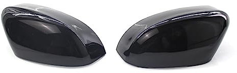 GwwEi6 Spiegelkappen Außenspiegel Für Ford Focus MK2 MK3 Mondeo Mk4 Facelift Estate 2010-2014,Auto Rückspiegelkappe Gehäuse Autozubehör Außenspiegel Ersatzteile,B-Black