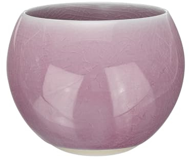 QUARKZMAN Tazze da tè fatte a mano 150ml / 5oz Decorazione a crepe di ghiaccio Cinese Giapponese Tazza da tè in ceramica Gong Fu Set da tè per ufficio Casa Regali, Viola