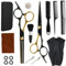Lot de 16 paires de ciseaux de coiffeur et ciseaux à effiler en acier 440C - Ciseaux de coiffure professionnels de 6,7 - Accessoires de coiffure pour femmes, hommes et enfants