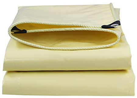 Telone resistente impermeabile beige, 500 g/㎡, telo multiuso per mobili da giardino, capannoni, bancarelle, tendoni, tende a baldacchino, soluzione di copertura 2 x 5 m