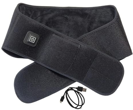 Bärbar Värme | Värmande USB-drivet Värmeelement | Vinter Bärbar Uppvärmt Midjebälte,För Kvinnor, Tjejer, Seniorer, Förare, Mens, Kroppsleder, Mage, Rygg, Knä, Buk,