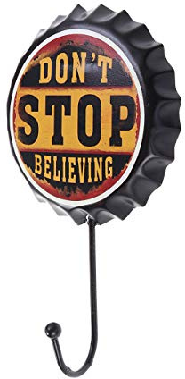 VOSAREA Wandhaken Vintage Eisen Kronkorken Form Blechschilder Oktoberfest Wand (Stop)