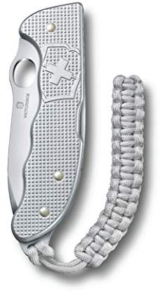 VICTORINOX Coltellino Svizzero Hunter Pro M Alox, 4 Funzioni, Swiss Army Knife, Lama Bloccabile a Una Mano, Argento