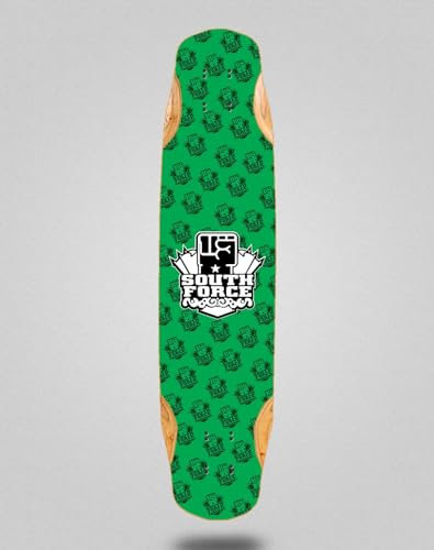 South Force Skate Skateboard Longboard Deck Mix Bamboo 38x8.45 NF Green