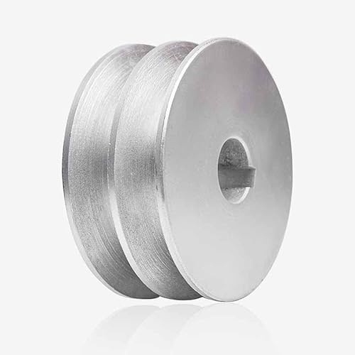Keilriemenscheibe 60mm-160mm 2-rillig Für Keilriemen SPA 13mm, Riemenscheibe Welle von 19 mm bis 42 mm mit Keilnut (70mm, Welle: 22mm)