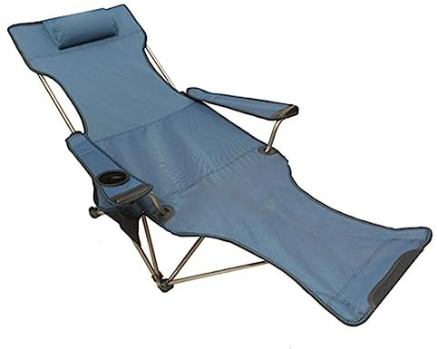 Campingstuhl Angelstuhl Camping Stuhl Camping-Lounge-Stuhl, Tragbarer Camping-Liegestuhl, Klappbarer Sitz Mit Fußstütze Und Aufbewahrungstasche Für Die Kopfstütze Campingstuhl Klappbar Klappstühle ( C