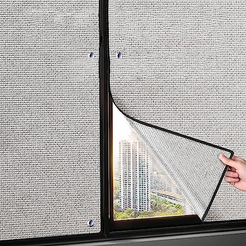 Total Blackout Window Film,Thermal Insulation Reflective Film,Privacy Film for Glass Windows,Heat Control Window Tint,Sun Room Roof Window Sun Protection Aluminum Foil Sun Visor (50x120cm/20''x47'')