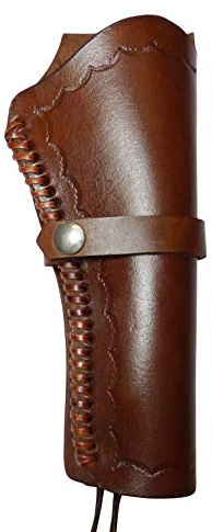 Holster Westernholster Rechts oder Links braun Handarbeit Rindsleder Peacemaker Colt (Rechtshänder)