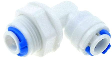 bzcemind Raccord de tuyau droit à osmose inverse - Raccord de tuyau OD égal - Raccord rapide en plastique - Type L : 6,35 mm - 6,35 mm - Diamètre extérieur : 6,35 mm