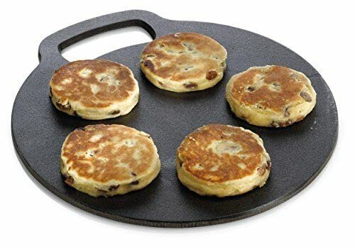 Vision4ever 1x Baking Stone with Non Stick Finish and Recipes Round Useful for Every Kitchen