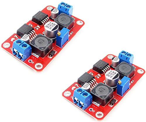 TECNOIOT 2pcs XL6009 LM2596S Auto DC-DC Step Up Down Boost Buck Voltage Power Converter