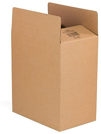 ONLY BOXES Pack 10 cajas cartón para 6 botellas de Vino Cava Champagne Licor con colmena separadora incorporada fabricada cartón ondulado. Apta para empaquetar cajas de 6 botellas, AMA725