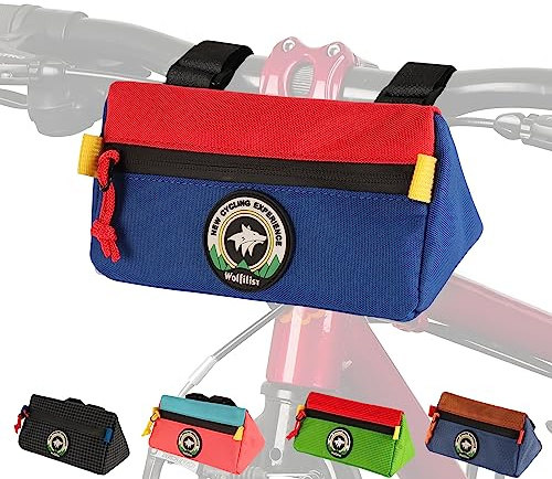 Vortika Bike Handlebar Bag,Kids Bicycle Front Basket Pack,Waterproof Bikes Bag,Small Bicycle Handle Bar Bag for Boys Girls Men Women